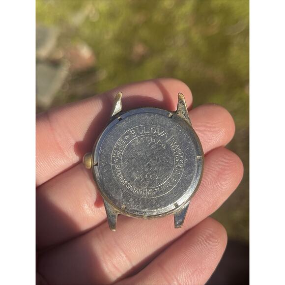 Vtg 1960s Bulova Watch Manual Wind Mechanical Shock Water Anti Magnetic Parts - Picture 3 of 6